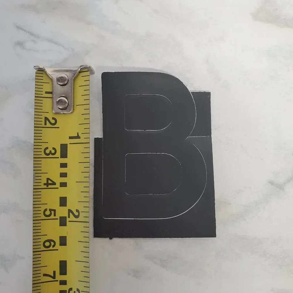 Box of 2-inch Blacky Vinyl Peel and Stick Letters and Numbers